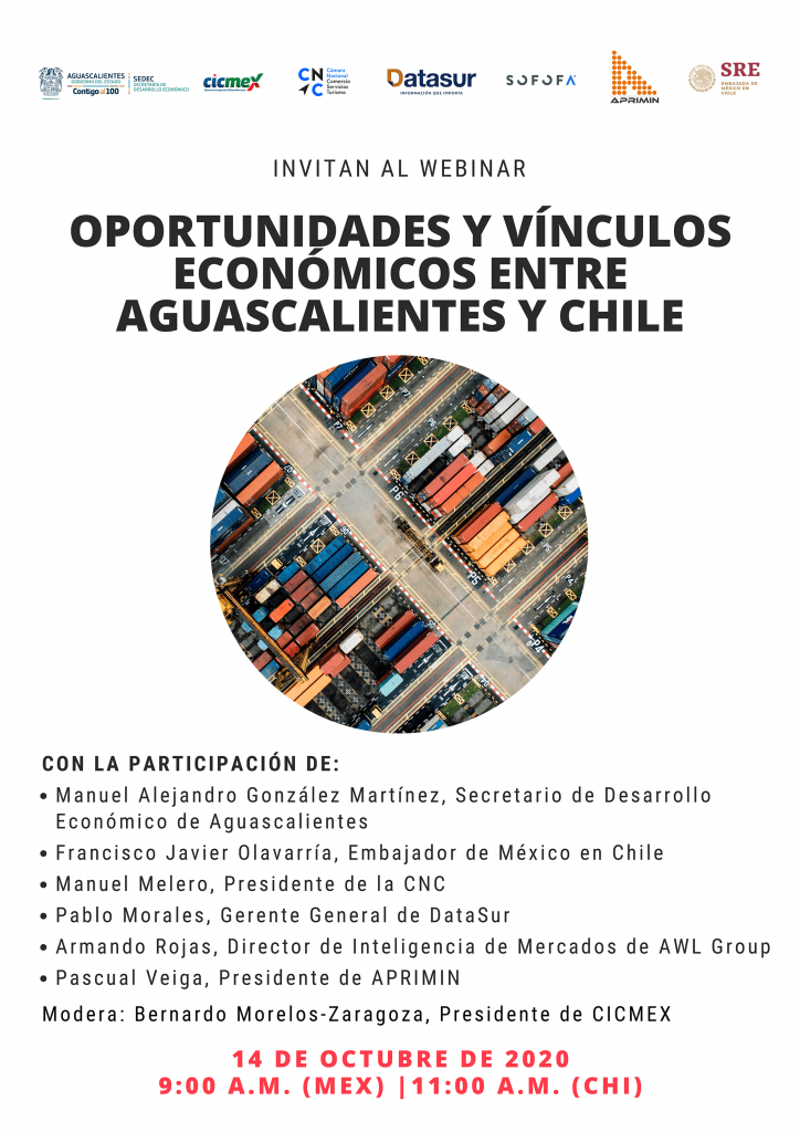 Webinar: "Oportunidades y vínculos económicos entre Aguas calientes y Chile"